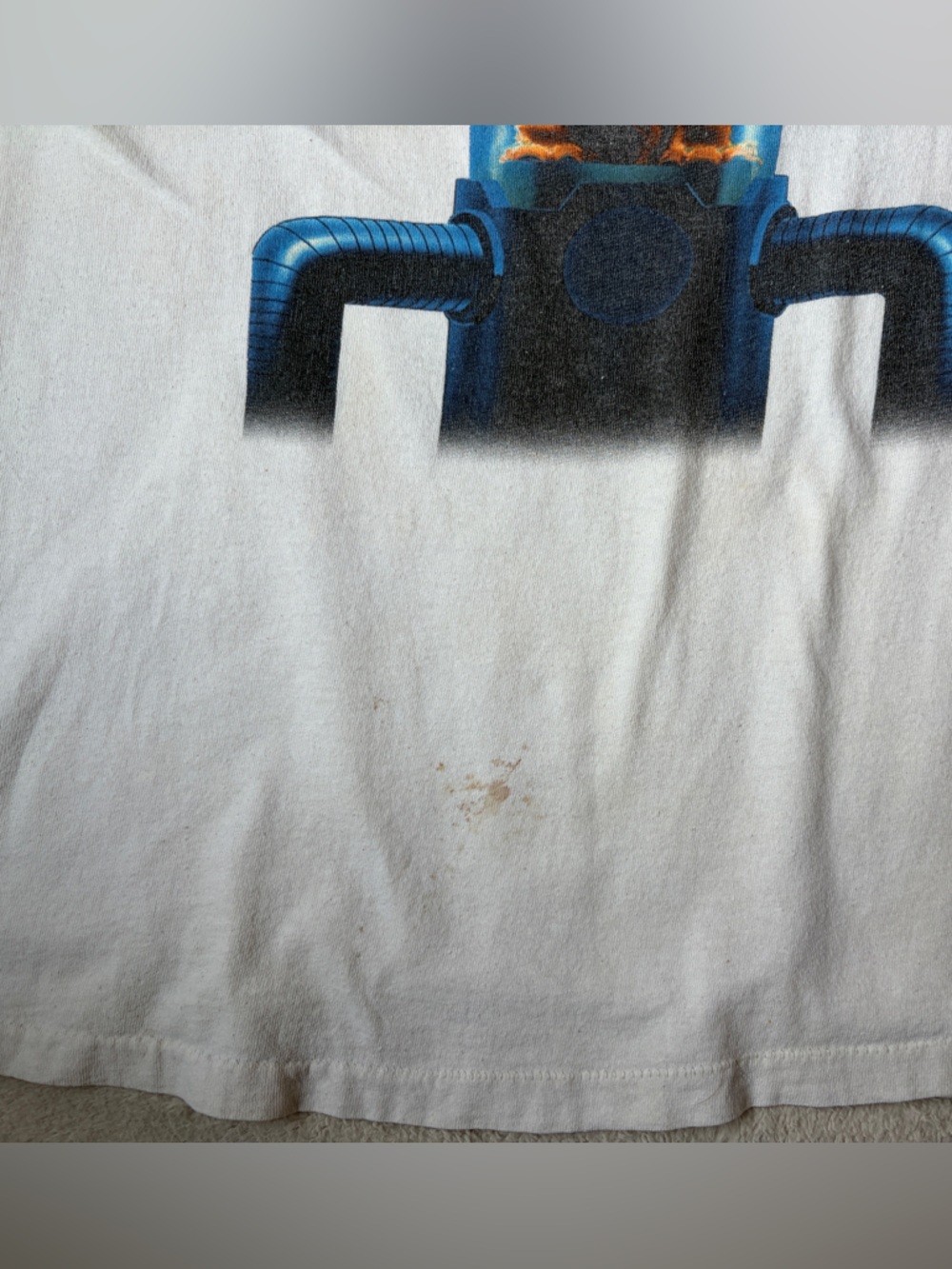 Vintage Single Stitch Disney Off-White Tee Alien Encounter Character Size L/XL - Picture 12 of 12